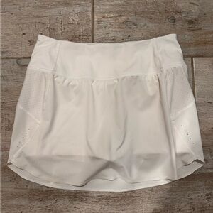 Women's White Athletic Skort